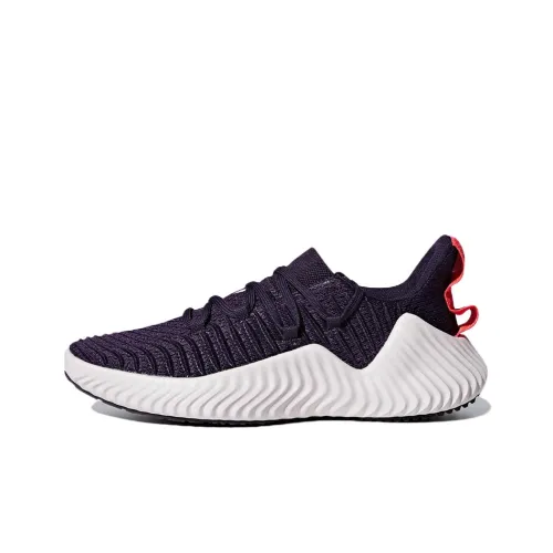 Adidas AlphaBounce Trainer Устойчивые к истиранию Низкие Беговые кроссовки Женские Фиолетовые