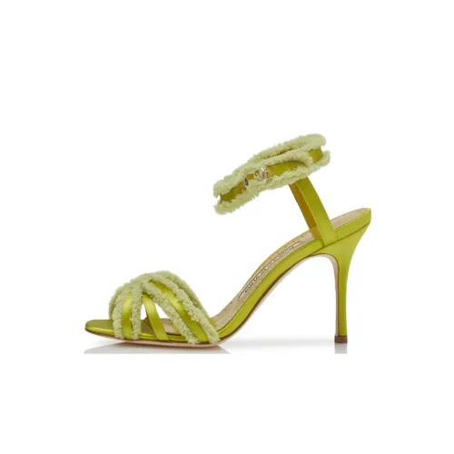 MANOLO BLAHNIK One Ремешок Сандалии Женские Зеленые