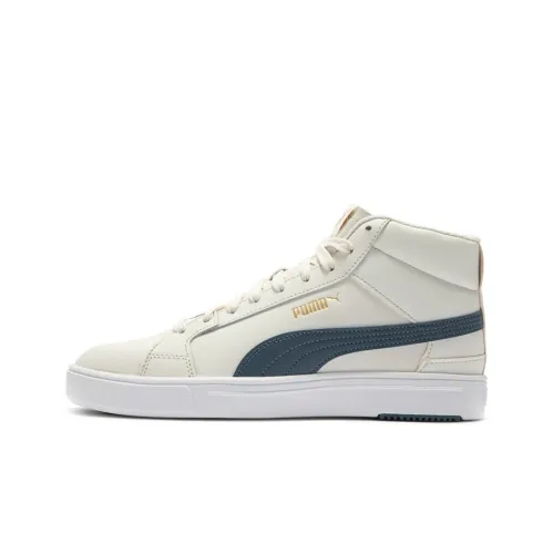 PUMA Serve Pro Lite MID Топ Скейтборд Кроссовки Унисекс Белый Зеленый