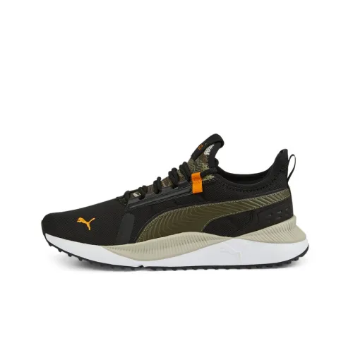 PUMA Pacer Future Street Sashiko Low Беговые кроссовки Унисекс Черный Зеленый Белый