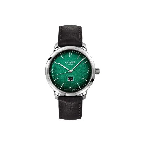 Glashütte Original Автоматический Механический Часы Мужские Винтажные 42 мм Зеленые