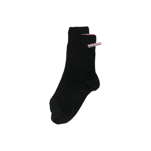 THOM BROWNE Черные Женские Носки MID до икры