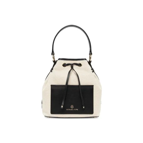 MICHAEL KORS MAEVE Холст Ведрообразная Сумка Сумка через плечо Сумка для женщин Айвори