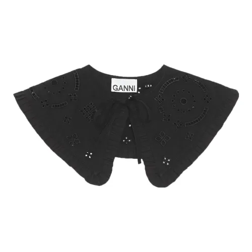 GANNI Шали Черные Женские