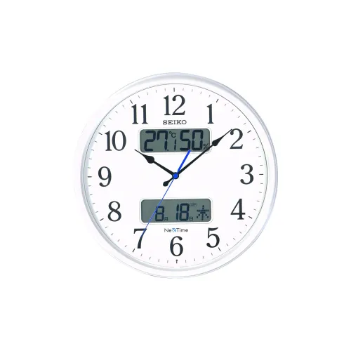 SEIKO Механизм плавного хода секундной стрелки Полиэстер Пластик Оболочка Стена Часы Унисекс Белый