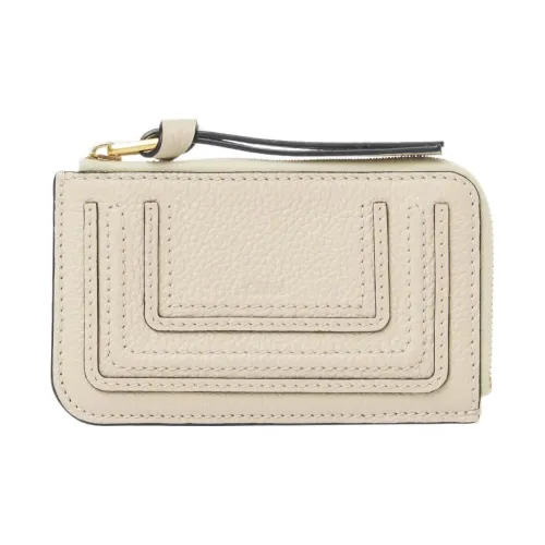 Chloe Marcie Телячья кожа с текстурой Кошелек Маленький Женский Бежевый