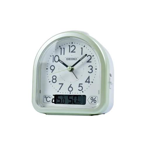 SEIKO Кварцевый механизм пластик будильник унисекс зеленый
