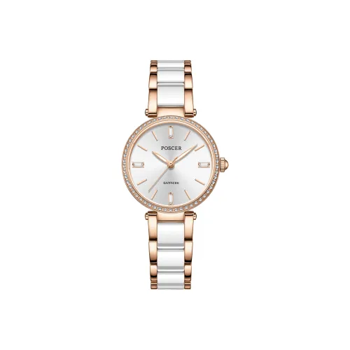 POSCER Heartfelt Collection Кварцевый механизм Часы Женские Серебристый циферблат 50115L.RRW