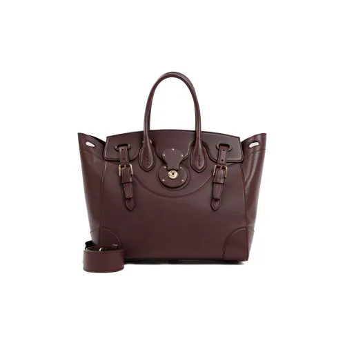 Polo Ralph Lauren Телячья кожа Сумка через плечо Стандартная Женская Бордовый