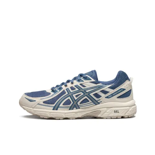 Asics Gel Venture 6 Low Top Повседневные Беговые Кроссовки Мужские Синие Белые