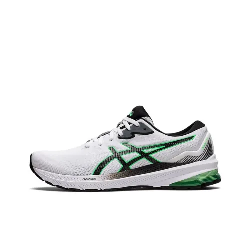 Asics GT 1000 11 Low Топ Беговые кроссовки Мужские Белые Зеленые
