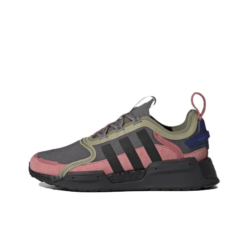 Adidas Originals NMD_V3 Slip-resistant Abrasion-resistant Breathable Low-top Casual Shoes Women's Gray Pink Black Adidas Originals NMD_V3 Противоскользящий Устойчивый к истиранию Дышащий Низкий Топ Повседневная Обувь Женская Серый Розовый Черный