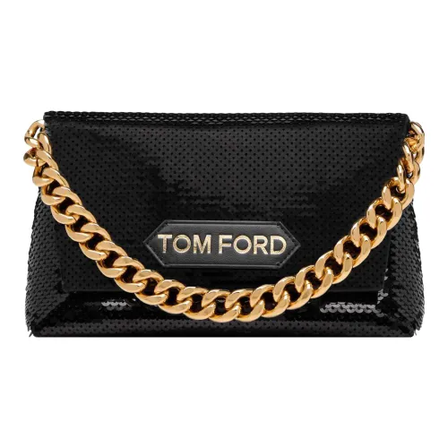 TOM FORD Блестки Вышивка Сумка Клатч Мини Женские Черный