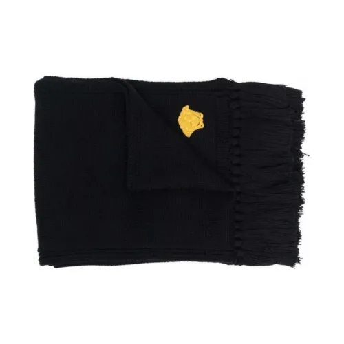 VERSACE KNIT Шарф Унисекс Черный