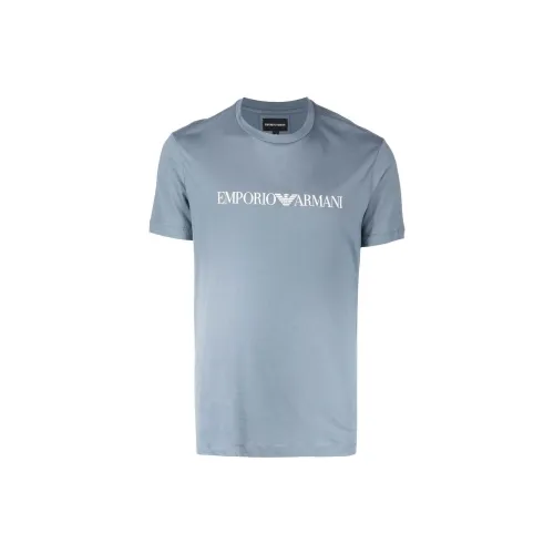 EMPORIO ARMANI EA7 FW22 T Рубашка Мужская Haze Синий