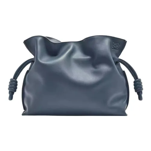 LOEWE Flamenco Nappa Коровья кожа Одно плечо Через плечо Клатч Обычный Женский Агат Синий