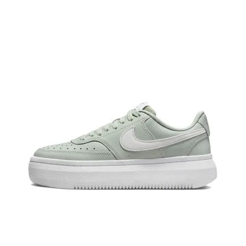 Nike Court Vision 1 Alta Slip-Resistant Abrasion-Resistant Легкий Low-Top Скейтбординг Кроссовки Женские Зеленый Белый