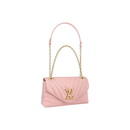 LOUIS VUITTON New Wave Корова Кожа Цепь Сумка Переносная Сумка через плечо Сумка на плечо Женская Розовая