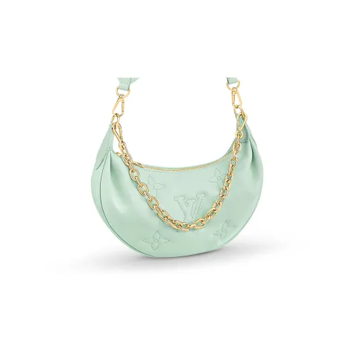 LOUIS VUITTON Over The Moon Коровья кожа Портативная Сумка через плечо Сумка на плечо Женская Мятно-зеленая