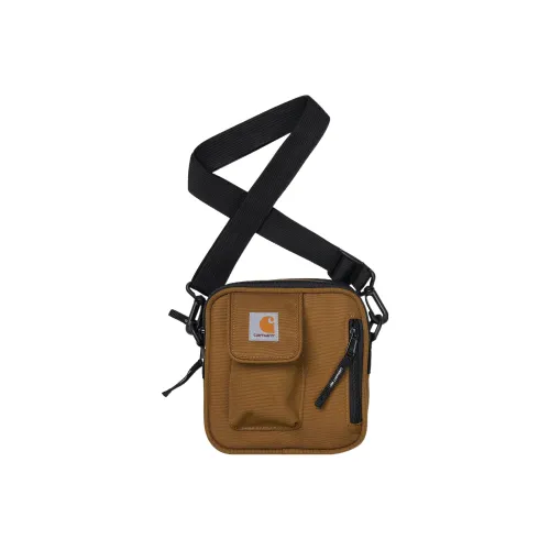 Carhartt WIP Essentials Холст Маленькая Квадратная Сумка Сумка через плечо Маленькая Мужская Желтая Коричневая