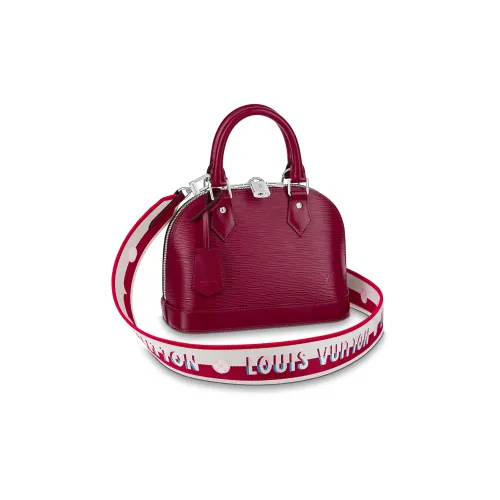 LOUIS VUITTON Alma Epi GRAIN LEATHER Сумка через плечо Сумка Маленькая Женская Малиновая Розовая