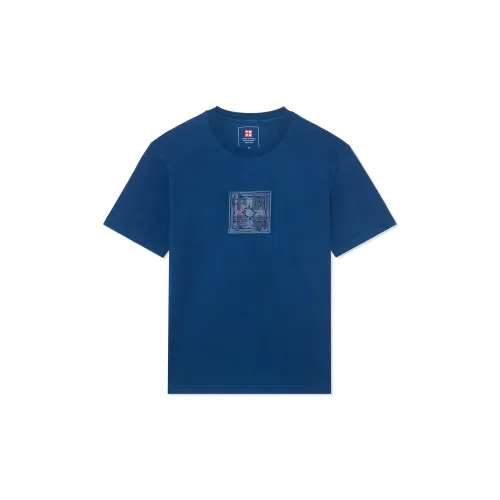 LINING China Li Ning Синий Мужской T-Рубашки