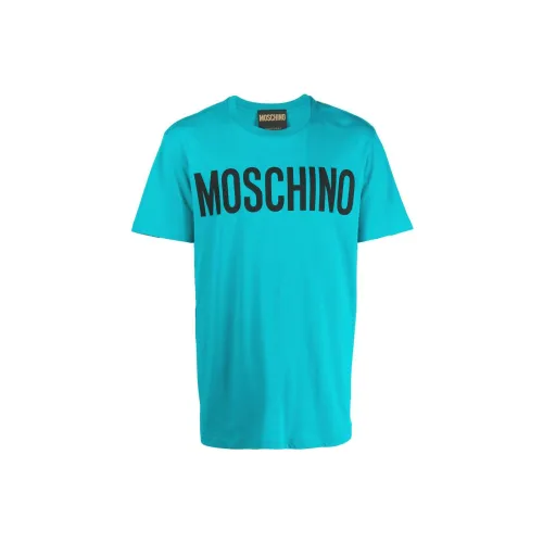 MOSCHINO Мужские синие футболки