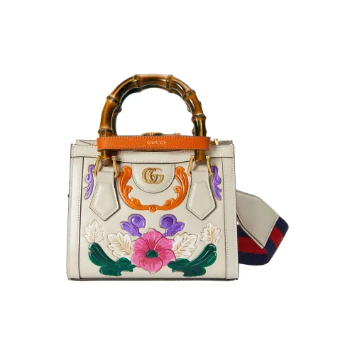 GUCCI Diana Кожа Тоут Сумка Сумка для покупок Сумка через плечо Сумка Мини Women's White