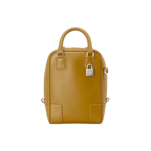 LOEWE Amazona Сатиновая Корова Кожа Сумка Сумка через плечо Сумка через плечо Женская Рыжевато-Коричневый