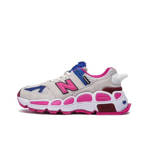 Salehe Bembury x New Balance NB 574 Series Низкий Топ Резина Повседневные Беговые Кроссовки Унисекс Серый Розовый