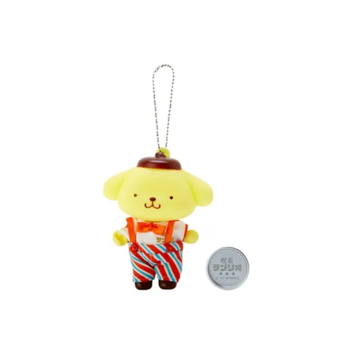 Sanrio Pompompurin Винтажный Кофейный CAFE Коллекция Плюшевый Брелок 9 см Высота