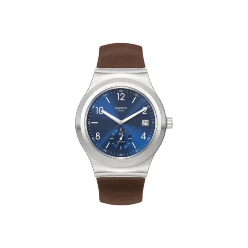 SWATCH Автоматический Механический Механизм Мужские Часы 42 мм Синий