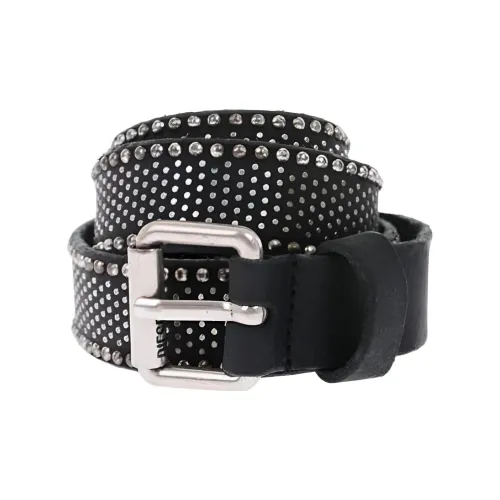 DIESEL Ремни из коровьей кожи, черные, мужские