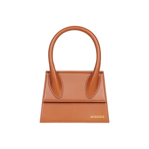 Jacquemus Сумка через плечо из гладкой коровьей кожи большая женская коричневая