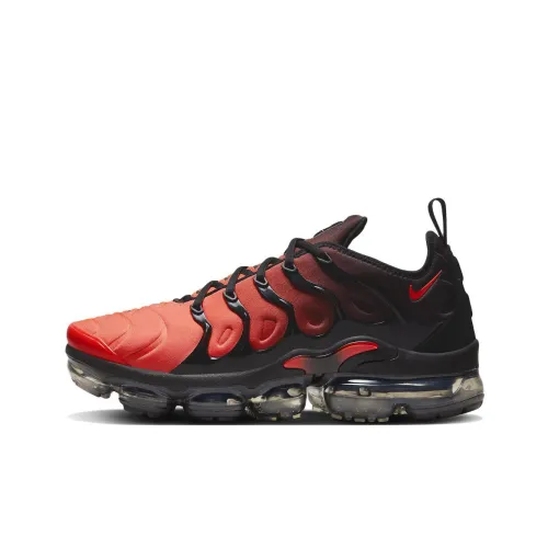 Nike Vapormax Plus Low Топ Марафон Беговые кроссовки Мужской Черный Красный