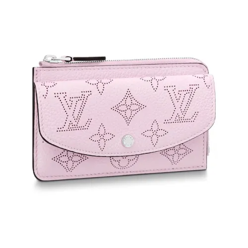 LOUIS VUITTON Mahina Перфорированный Кошелек из Телячьей Кожи Держатель для Карт Женский