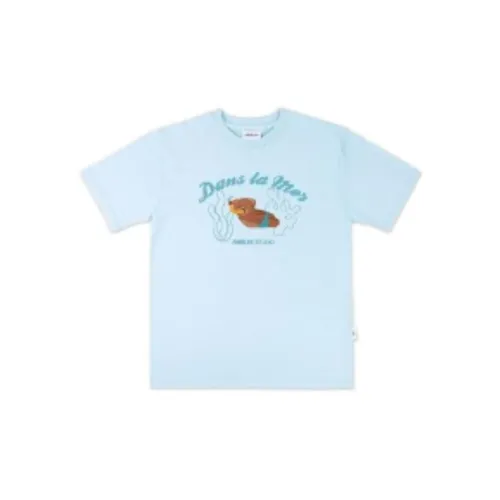 Ambler Синяя Унисекс Футболка