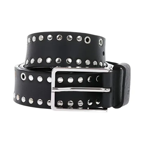 DIESEL Ремни из коровьей кожи, черные, мужские