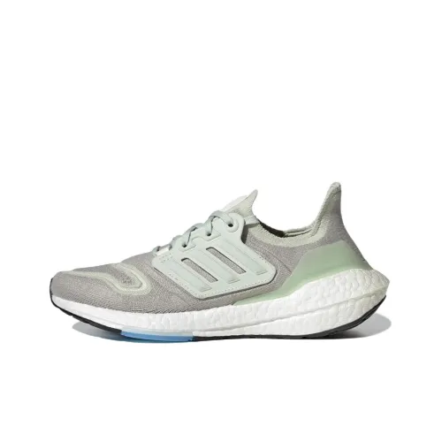 Adidas ULT Ultraboost 22 Дышащие Низкие Кроссовки для Бега Женские Серые Зеленые