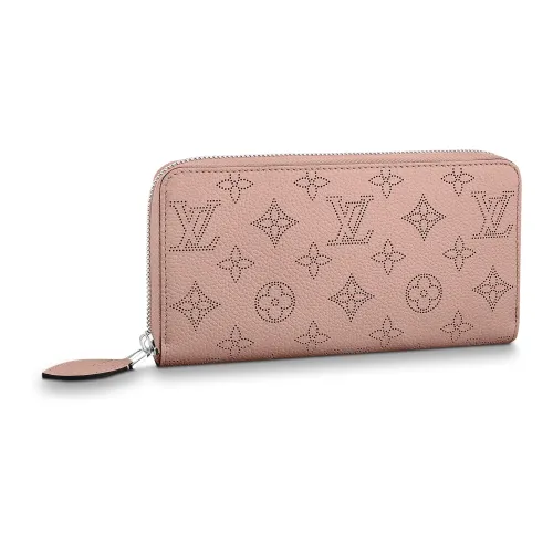 LOUIS VUITTON Zippy Mahina Телячья кожа Кошелек Женские Темно-розовый