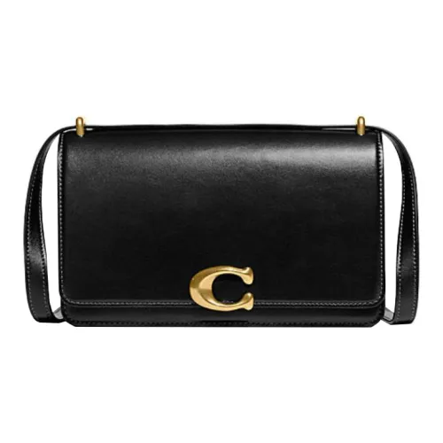 COACH Bandit Коровья кожа Сумка через плечо Сумка на плечо Женская Черная