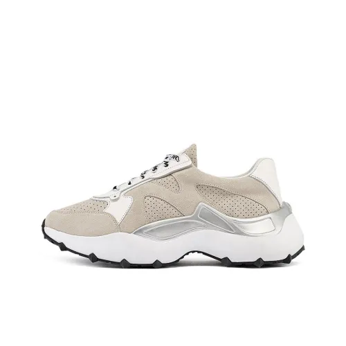 MCM Амортизация Низкий Топ Спортивная Повседневная Обувь Мужская Бежевый Умбра
