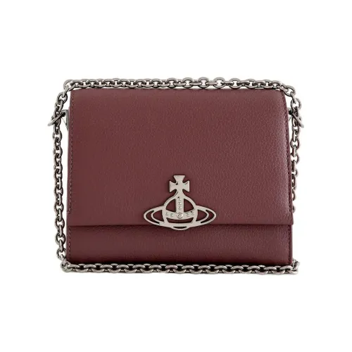 Vivienne Westwood Lucy Коровья кожа Сумка-хобо Сумка через плечо Маленькая женская Красный