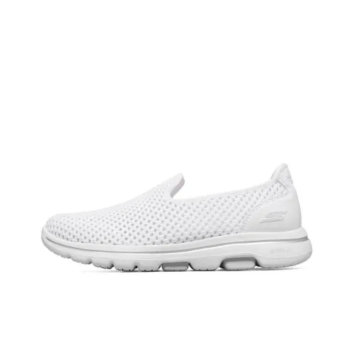 Skechers Go Walk 5 Low Топ Повседневная обувь Женская Белая