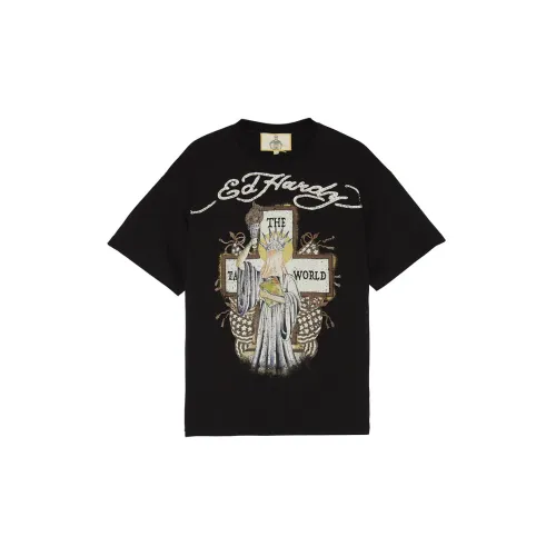 Ed Hardy Черный E1OBM357 Мужская T-рубашка