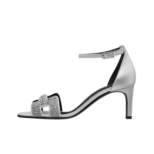 HERMES Premiere Тапочки Женские Серебряные