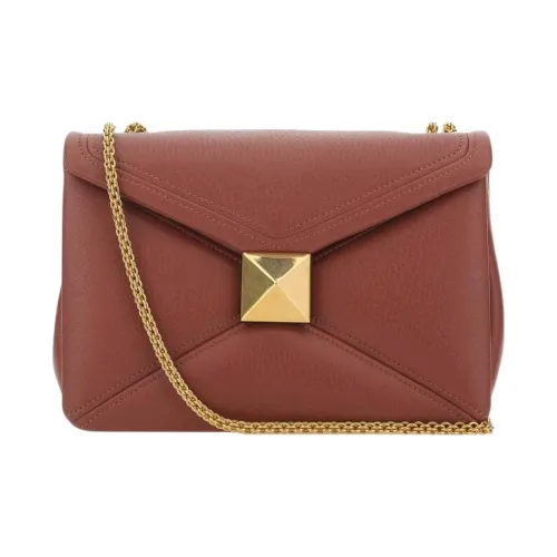 Valentino Телячья кожа Портативная Сумка через плечо Сумка на плечо Женская Коричневая