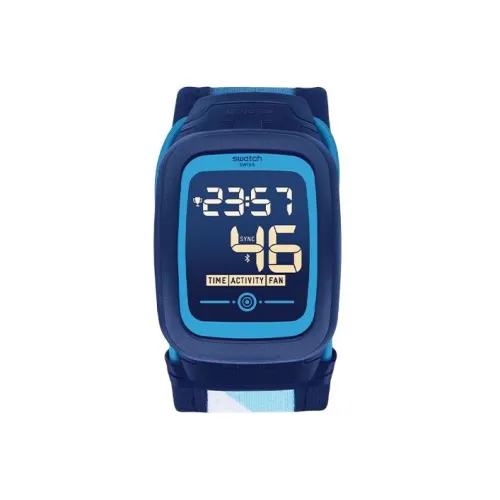 Swatch Quartz Механизм Мужские часы Синий циферблат