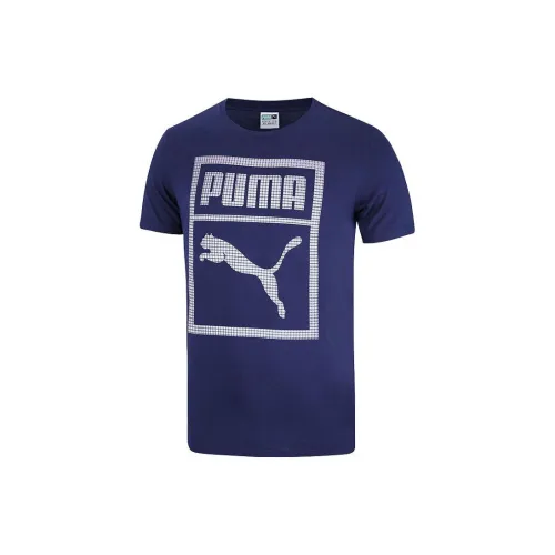 PUMA Blue Men's T-Shirts PUMA Синий Мужские Футболки