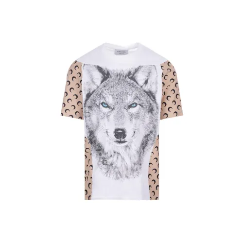 Marine Serre Белая Мужская T-Рубашка